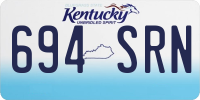 KY license plate 694SRN