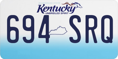 KY license plate 694SRQ