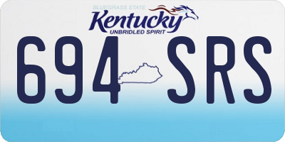 KY license plate 694SRS
