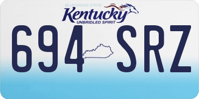KY license plate 694SRZ
