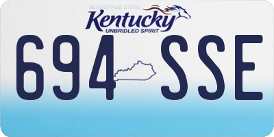 KY license plate 694SSE