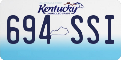 KY license plate 694SSI