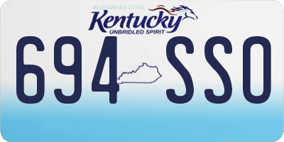 KY license plate 694SSO