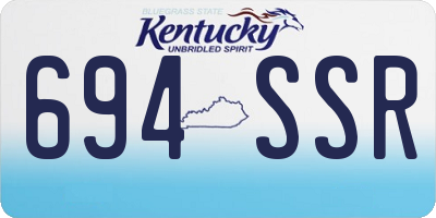 KY license plate 694SSR