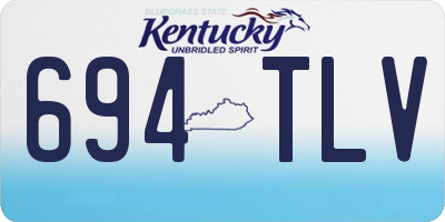 KY license plate 694TLV