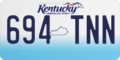 KY license plate 694TNN
