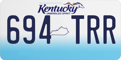 KY license plate 694TRR