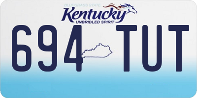 KY license plate 694TUT