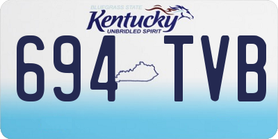 KY license plate 694TVB