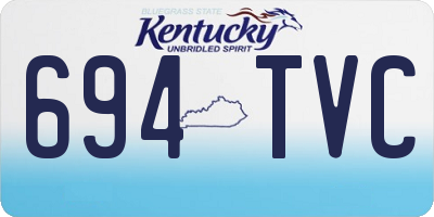 KY license plate 694TVC