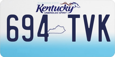KY license plate 694TVK