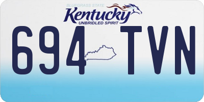 KY license plate 694TVN