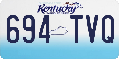 KY license plate 694TVQ