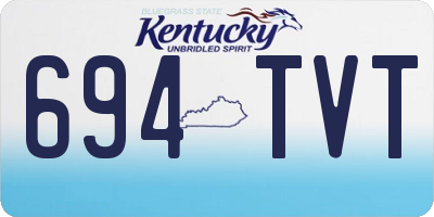 KY license plate 694TVT