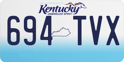 KY license plate 694TVX