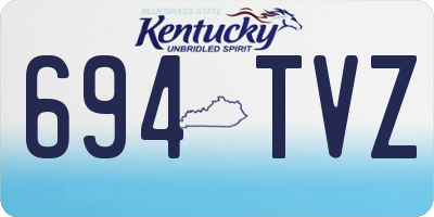 KY license plate 694TVZ