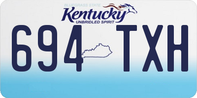KY license plate 694TXH