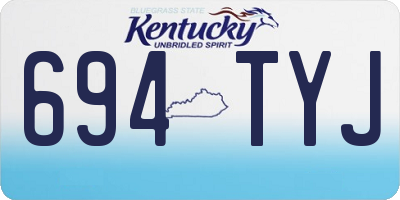 KY license plate 694TYJ
