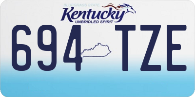 KY license plate 694TZE