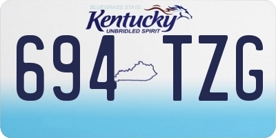 KY license plate 694TZG