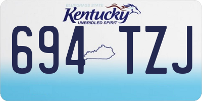 KY license plate 694TZJ