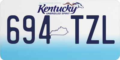 KY license plate 694TZL