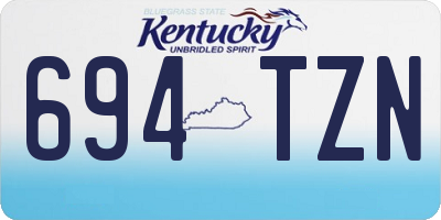 KY license plate 694TZN