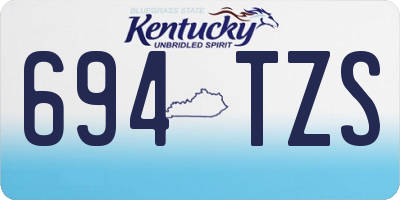 KY license plate 694TZS