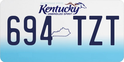 KY license plate 694TZT