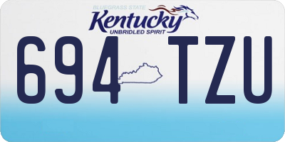 KY license plate 694TZU