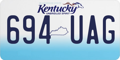 KY license plate 694UAG