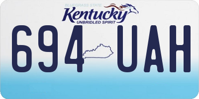 KY license plate 694UAH