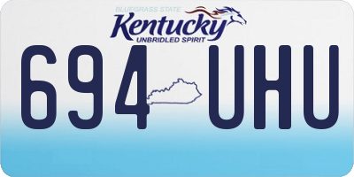 KY license plate 694UHU