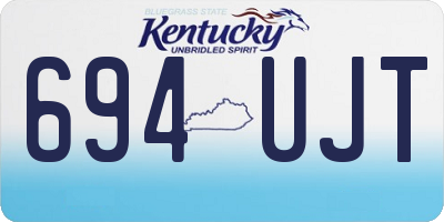 KY license plate 694UJT