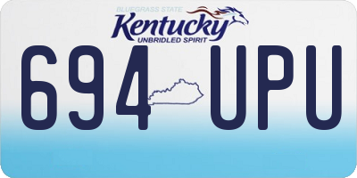 KY license plate 694UPU