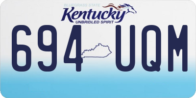 KY license plate 694UQM