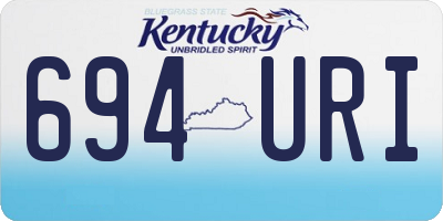 KY license plate 694URI