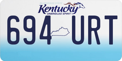 KY license plate 694URT