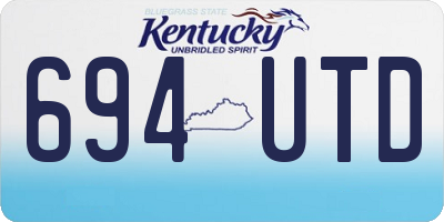 KY license plate 694UTD