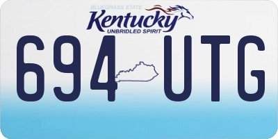 KY license plate 694UTG