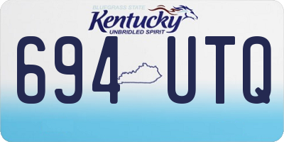 KY license plate 694UTQ