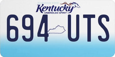 KY license plate 694UTS