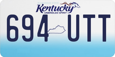 KY license plate 694UTT