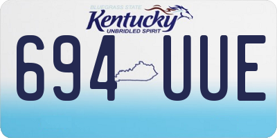 KY license plate 694UUE