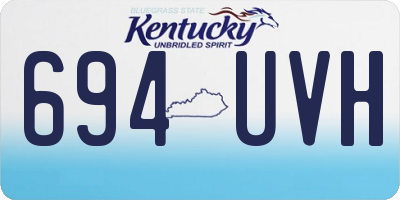 KY license plate 694UVH