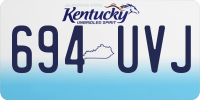 KY license plate 694UVJ
