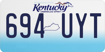 KY license plate 694UYT