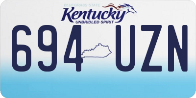 KY license plate 694UZN