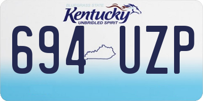 KY license plate 694UZP