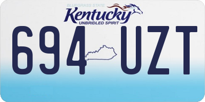 KY license plate 694UZT